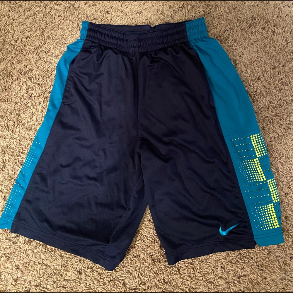 Men’s Navy and Blue Medium Nike Basketball Shorts